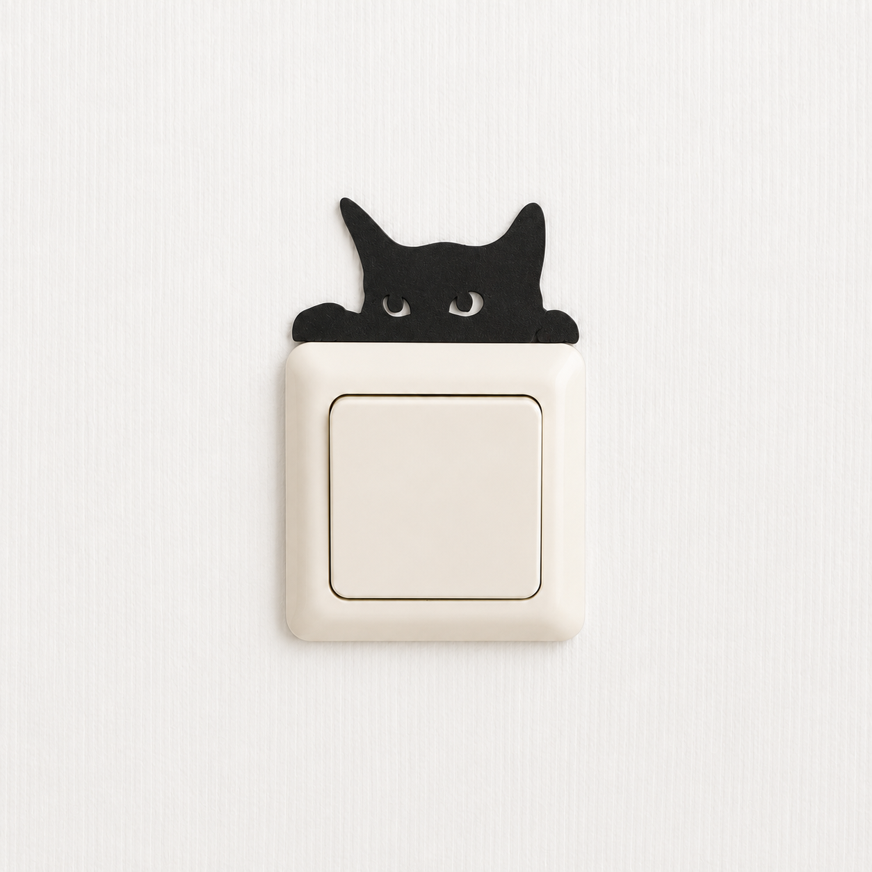 Katten lichtschakelaar decoratie - glurende kat