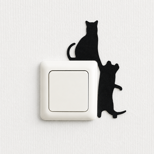 Katten lichtschakelaar decoratie - klimmende katten