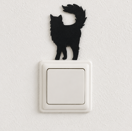 Katten lichtschakelaar decoratie - Maine Coon