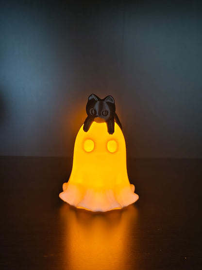 Lichtgevend spookje met kat