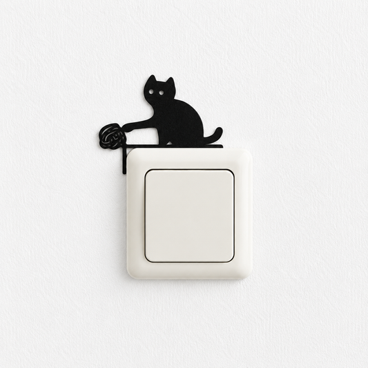 Katten lichtschakelaar decoratie - ondeugende kat